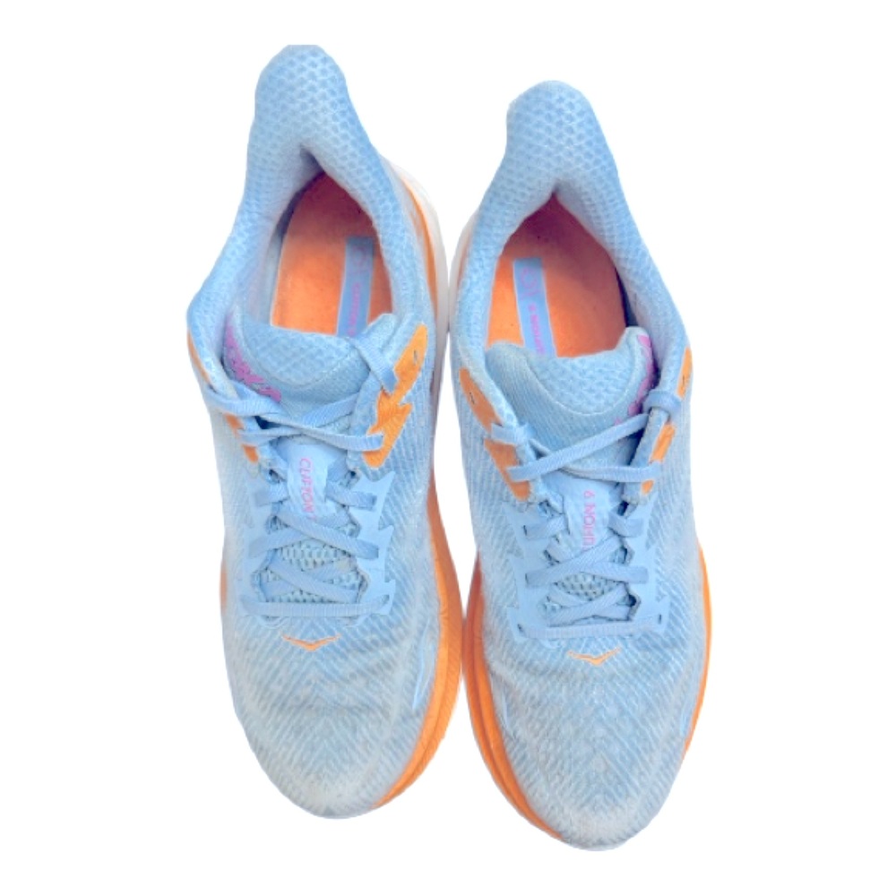 HOKA Women's Blue and Orange Athletic Shoes